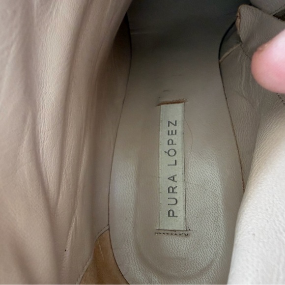 Free People Pura Lopez Light Tan Leather Wedge Booties Super comfortable Sexy ❤️ - Picture 12 of 16